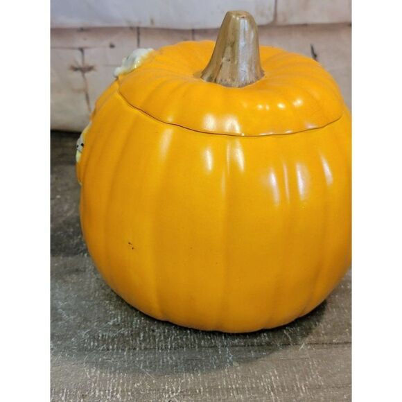 Ceramic tealight Jack O'Lantern mouse mice Halloween home decor figure - Picture 6 of 7